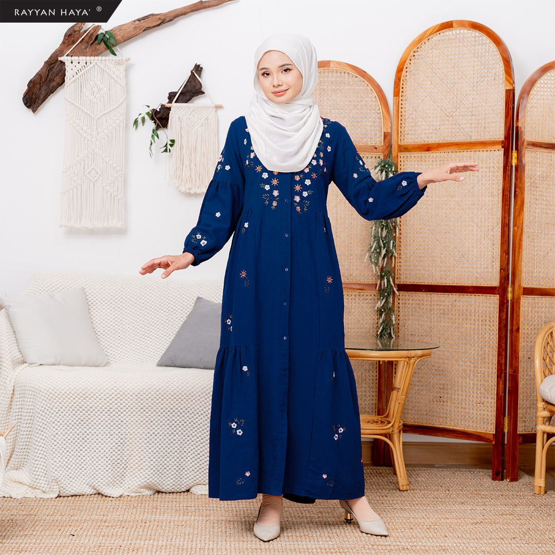 Helsa Dress (Navy Blue) – Rayyan Haya'